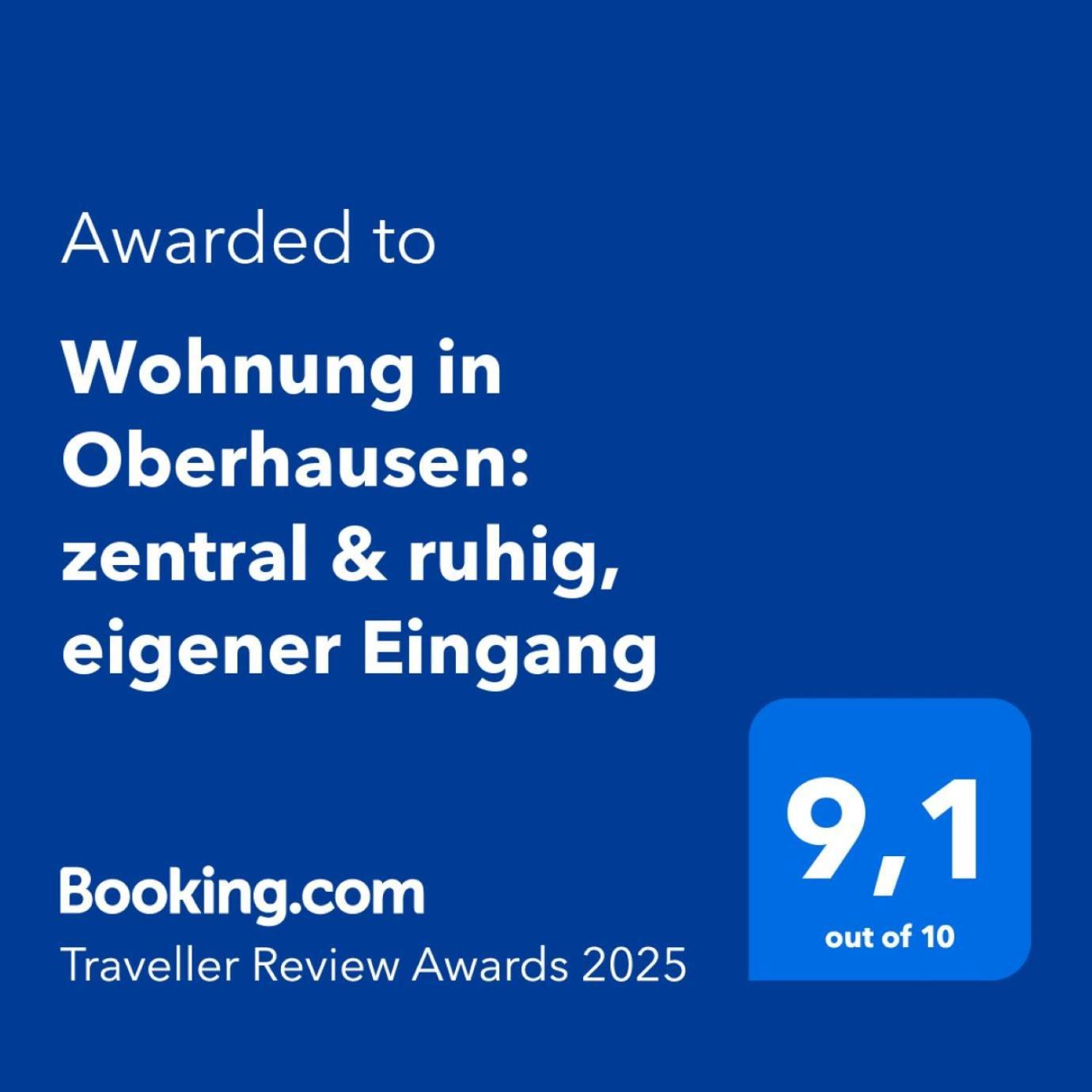Wohnung In Oberhausen: Zentral & Ruhig, Eigener Eingang Oberhausen  Eksteriør billede